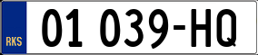Truck License Plate